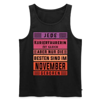 Apotheken Geburtstag November geboren - Männer Premium Bio Tank Top - Schwarz - Vorne - Michal (187cm)