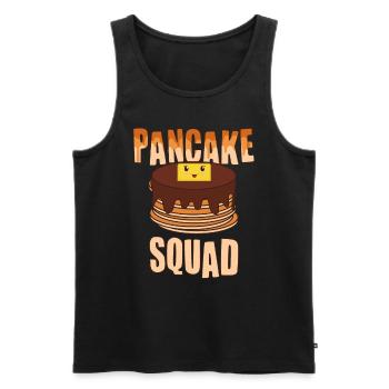 Cuisson de crêpes - Crêpes amusantes - Débardeur bio Premium Homme - noir - Devant - Michal (187cm)