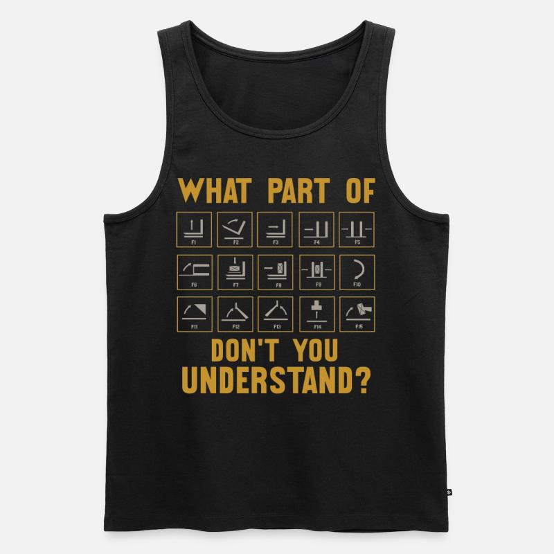 Gabelstaplerbetreiber, Lagerarbeiter, Forkstacker - Männer Premium Bio Tank Top - Schwarz