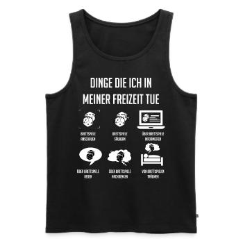 Brettspiele, Brettspiel, Brettspiele Spielen - Männer Premium Bio Tank Top - Schwarz - Vorne - AI Model Male 178 light (178cm)