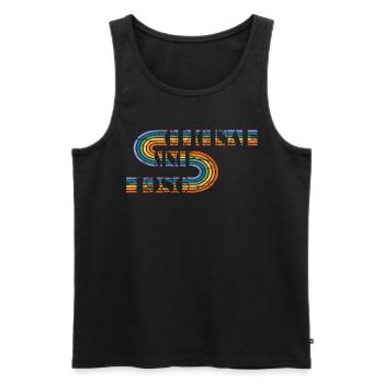 Vintage Birthday Design Original 1986 - Men's Premium Organic Tank Top - black - Front - Michal (187cm)