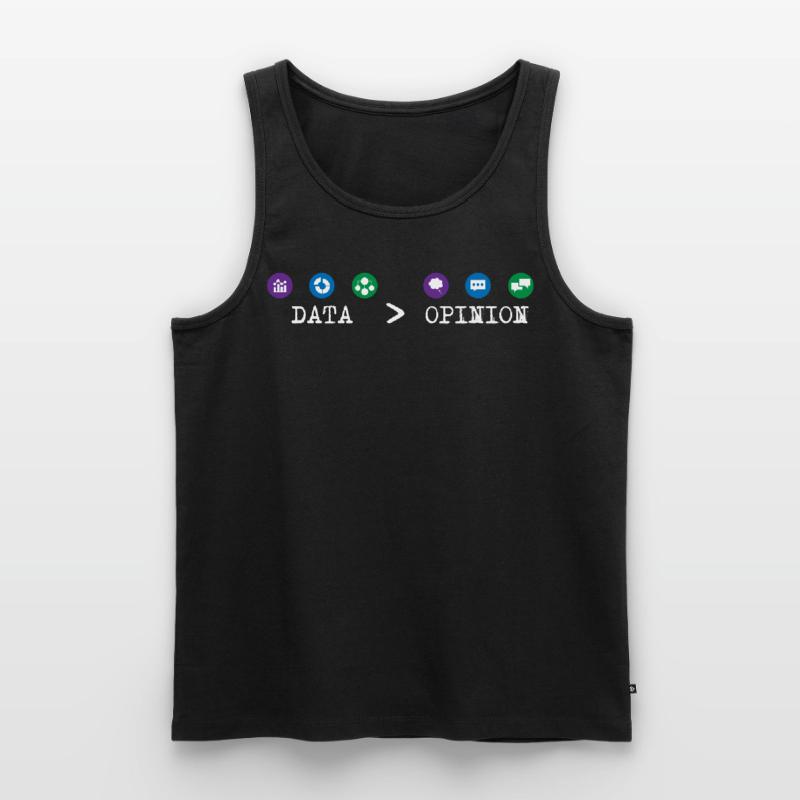 Big Data, Data Analyst, Data Bigger than Opinion Men's Premium Organic Tank Top