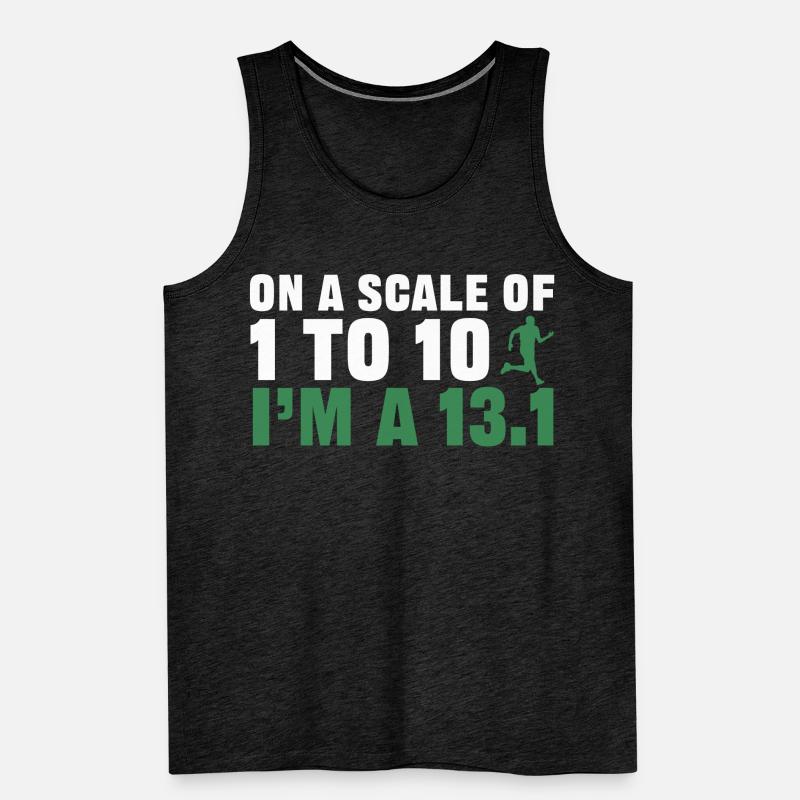 Half Marathon, Marathon, Runner Men's Premium Organic Tank Top