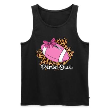 Pink Out, Brustkrebsbewusstsein - Männer Premium Bio Tank Top - Schwarz - Vorne - AI Model Male 178 light (178cm)