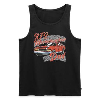 Kfz Mechatroniker Dad Papa Auto Schrauber - Männer Premium Bio Tank Top - Schwarz - Vorne - Michal (187cm)