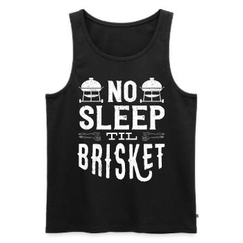 Brisketliebhaber, Briskets, BBQ - Men's Premium Organic Tank Top - black - Front - AI Model Male 178 light (178cm)