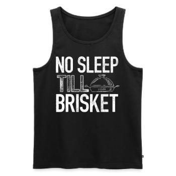 Brisketliebhaber, Briskets, BBQ - Men's Premium Organic Tank Top - black - Front - AI Model Male 178 light (178cm)