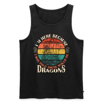 Festival de course de bateaux-dragons Bateau dragon - Débardeur bio Premium Homme - noir - Devant - AI Model Male 178 light (178cm)