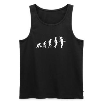 Evolution Jumping Rope Women - Men's Premium Organic Tank Top - black - Front - AI Model Male 178 light (178cm)