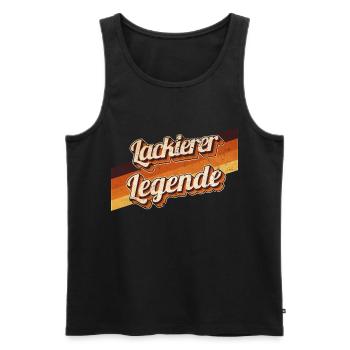 Maler Anstreicher Geburtstag als Legende geboren - Männer Premium Bio Tank Top - Schwarz - Vorne - Michal (187cm)