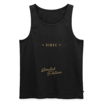 Awesome Since 1944 78th Birthday - Men's Premium Organic Tank Top - black - Front - Michal (187cm)