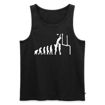 Footballspieler Rugby-ball Football-Game Evolution - Männer Premium Bio Tank Top - Schwarz - Vorne - AI Model Male 178 light (178cm)
