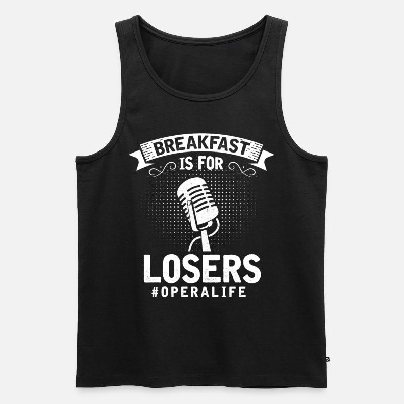 Opernsänger, Gesang, Opera - Männer Premium Bio Tank Top - Schwarz
