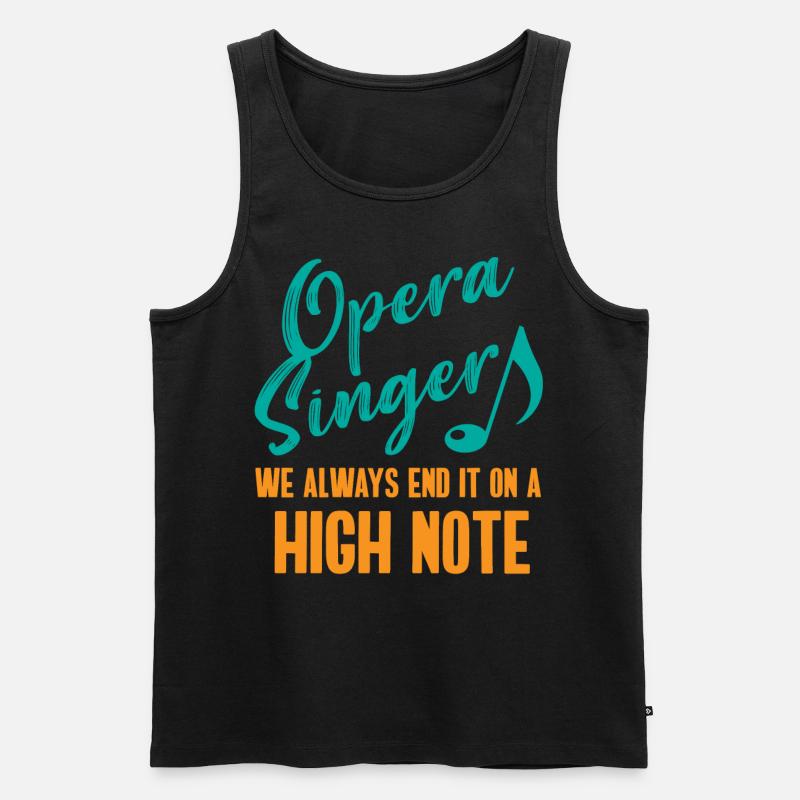 Opernsänger, Gesang, Opera - Männer Premium Bio Tank Top - Schwarz