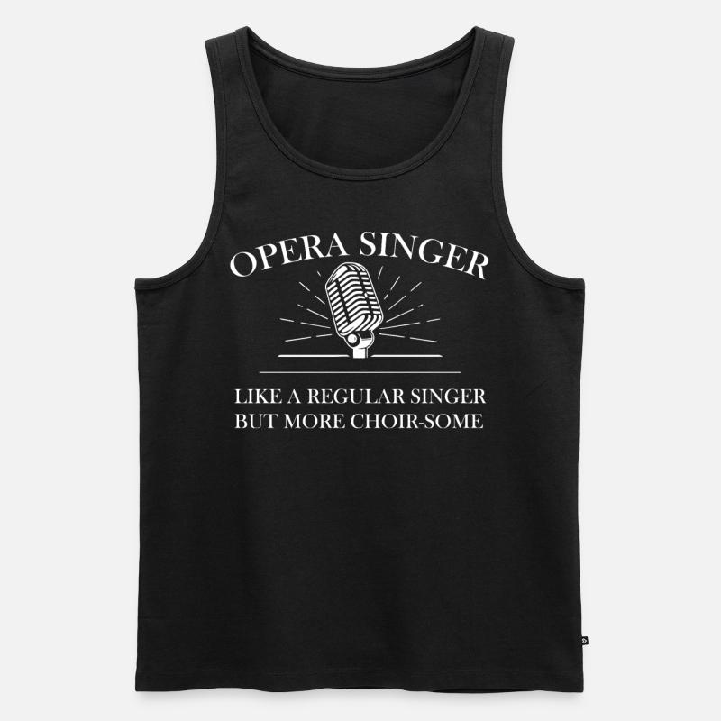 Opernsänger, Gesang, Opera - Männer Premium Bio Tank Top - Schwarz