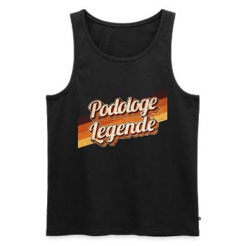 Fußpflege Geburtstag als Legende geboren Podologe - Männer Premium Bio Tank Top - Schwarz - Vorne - Michal (187cm)
