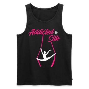 Air winner. Air silk - Men's Premium Organic Tank Top - black - Front - AI Model Male 178 light (178cm)