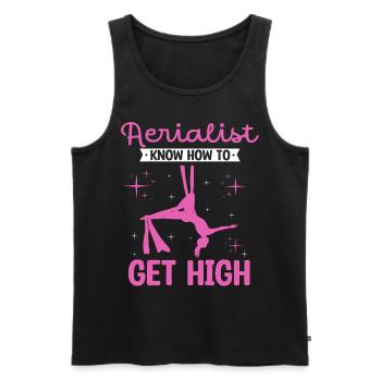 Air winner. Air silk - Men's Premium Organic Tank Top - black - Front - AI Model Male 178 light (178cm)