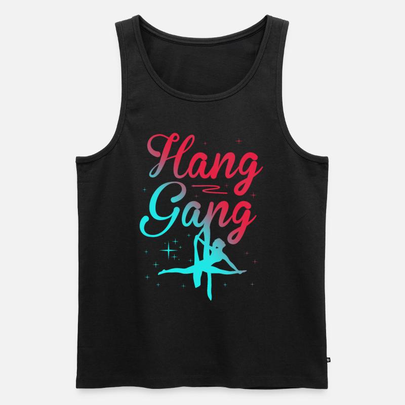 Luftsieger. Luftseide - Männer Premium Bio Tank Top - Schwarz