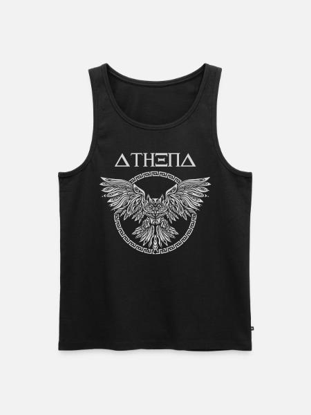 Athena græsk mytologi - Herre Premium økologisk tanktop - sort