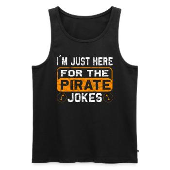 Amputierte Humorprothese -Chirurgie Amputation - Männer Premium Bio Tank Top - Schwarz - Vorne - AI Model Male 178 light (178cm)
