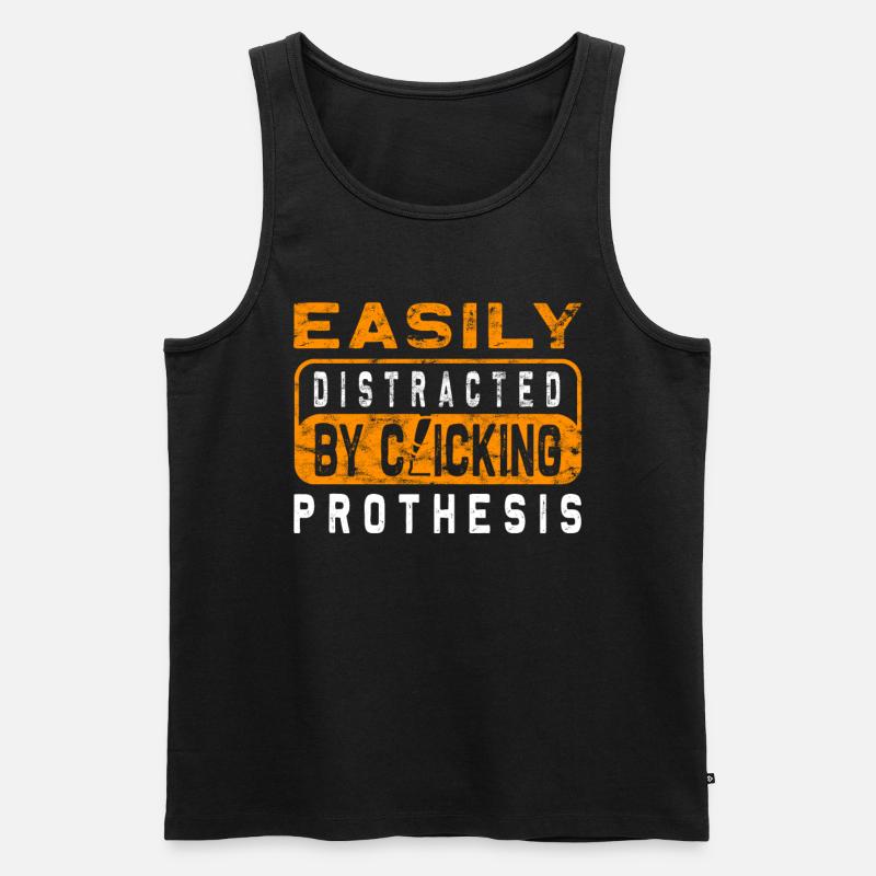 Amputierte Humorprothese -Chirurgie Amputation - Männer Premium Bio Tank Top - Schwarz
