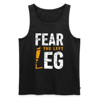 Amputierte Humorprothese -Chirurgie Amputation - Männer Premium Bio Tank Top - Schwarz - Vorne - AI Model Male 178 light (178cm)