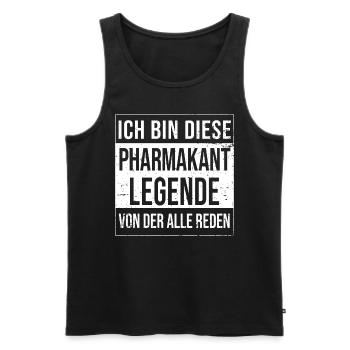 Pharmazeut Geburtstag geboren Legende Pharmakant - Männer Premium Bio Tank Top - Schwarz - Vorne - AI Model Male 178 light (178cm)