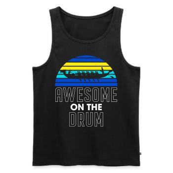 Drachenbootrennen, Drachenboote, Bleischlag - Männer Premium Bio Tank Top - Schwarz - Vorne - Michal (187cm)