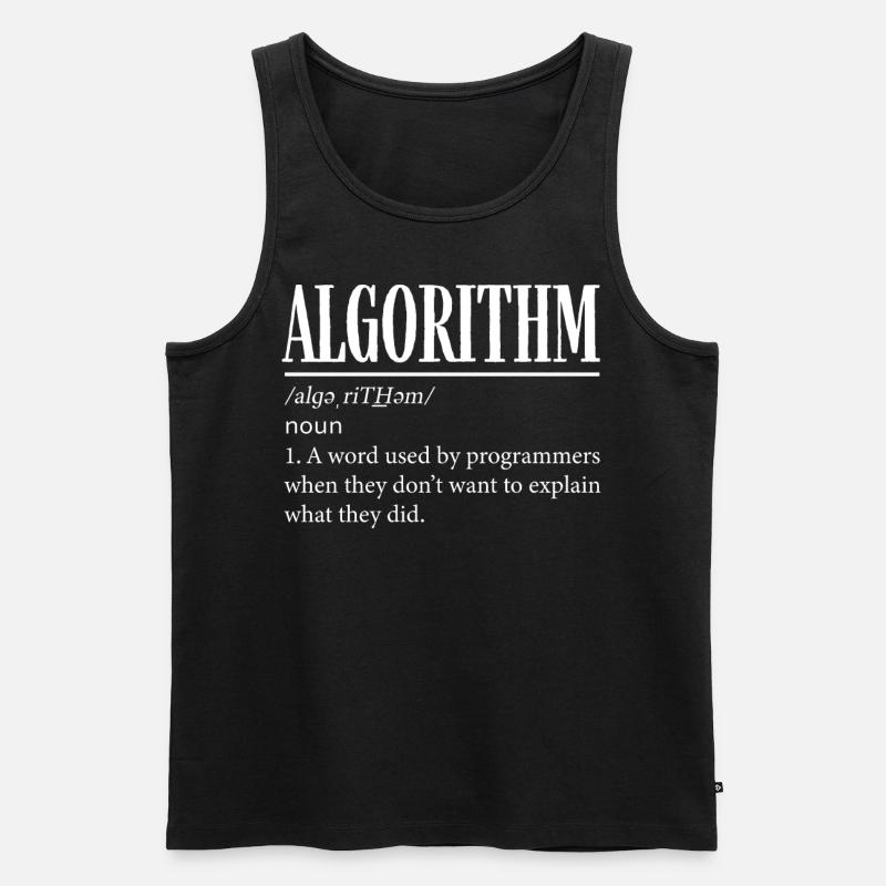 Algorithmus-Programmierer, Kodierung, Kodierer - Männer Premium Bio Tank Top - Schwarz