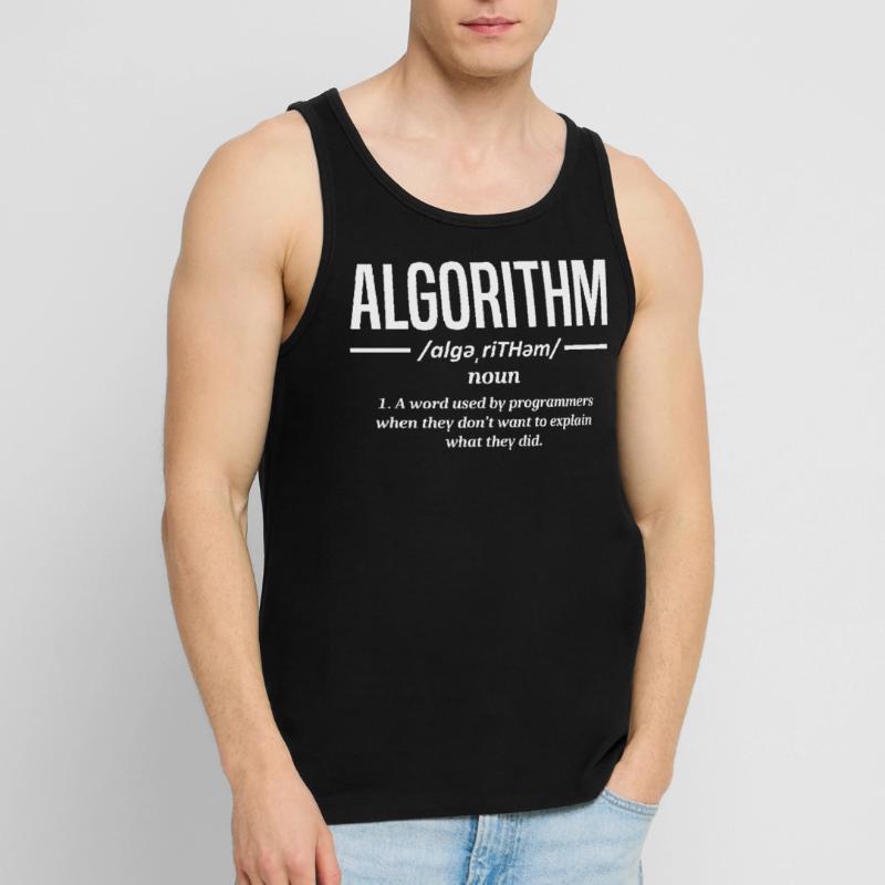 Programmeur d’algorithmes, codage, encodeur Débardeur bio Premium Homme
