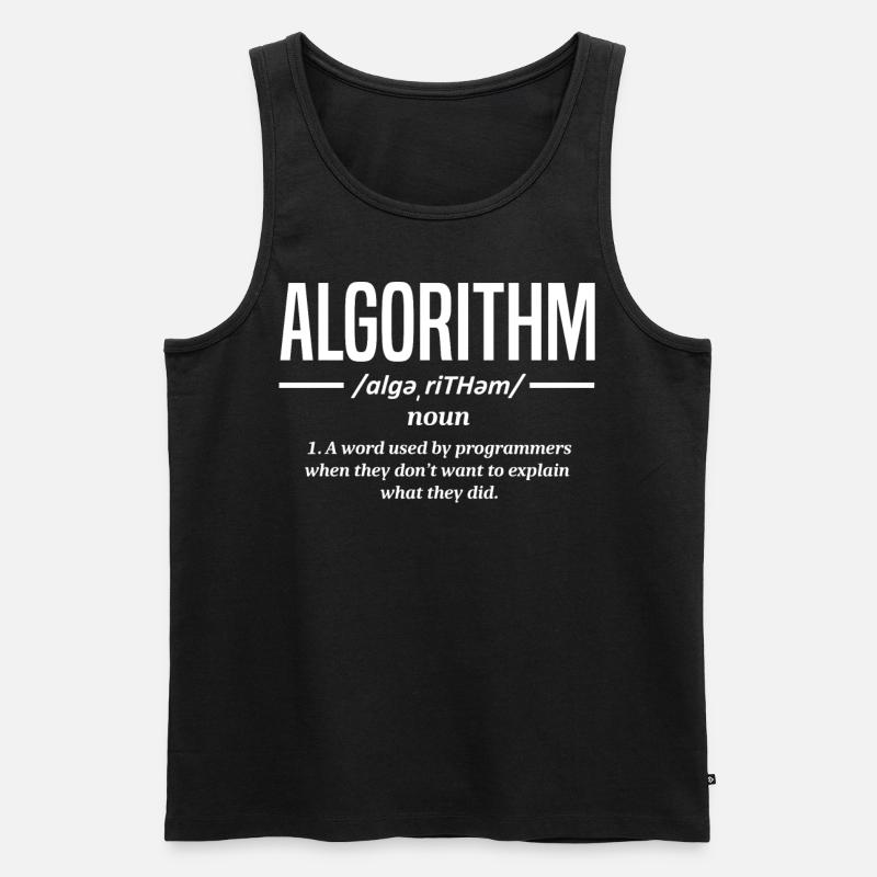 Algorithmus-Programmierer, Kodierung, Kodierer - Männer Premium Bio Tank Top - Schwarz