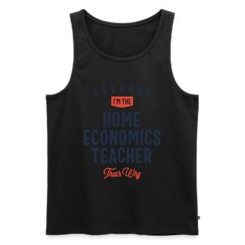 Home Economics Teacher Job Occupation - Men's Premium Organic Tank Top - black - Front - AI Model Male 178 light (178cm)