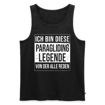 Paragleiter-Gleitschirm Geburtstag Legende - Männer Premium Bio Tank Top - Schwarz - Vorne - Michal (187cm)