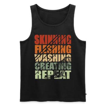 Animal assembly Hunting trophy Stuffing animals - Men's Premium Organic Tank Top - black - Front - Michal (187cm)