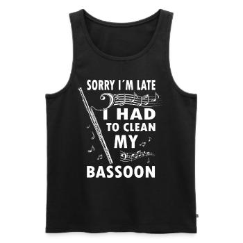 Holzblasinstrument Musik Bassoonist - Männer Premium Bio Tank Top - Schwarz - Vorne - Michal (187cm)