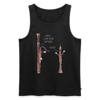 Holzblasinstrument Musik Bassoon Oboe - Männer Premium Bio Tank Top - Schwarz - Vorne - Michal (187cm)