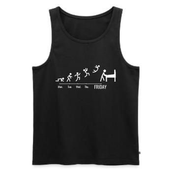 Pinball Machine Arcade Gamer Slots - Men's Premium Organic Tank Top - black - Front - AI Model Male 178 light (178cm)