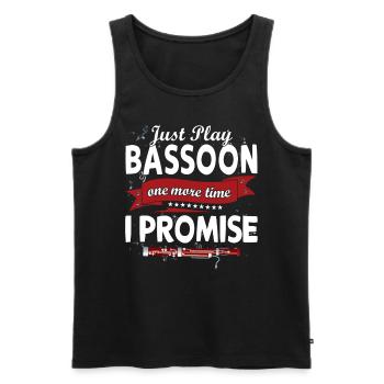 Holzblasinstrument Musik Bassoonist - Männer Premium Bio Tank Top - Schwarz - Vorne - Michal (187cm)