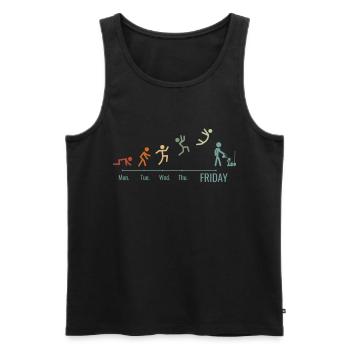 Garten Gartenpflanzen Landschaftsgärtner Vintage - Männer Premium Bio Tank Top - Schwarz - Vorne - Michal (187cm)