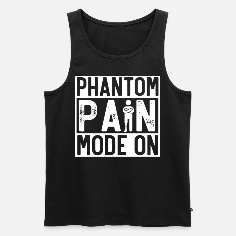 Beinprothese, Prothese, Amputierter, Amputation - Männer Premium Bio Tank Top - Schwarz
