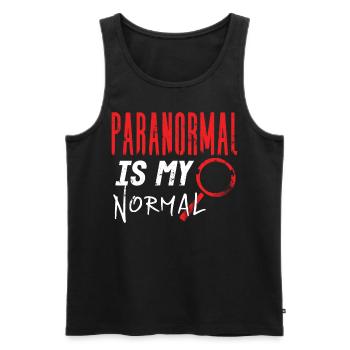 Ghost Hunter, EMF meter, thermal camera - Men's Premium Organic Tank Top - black - Front - AI Model Male 178 light (178cm)