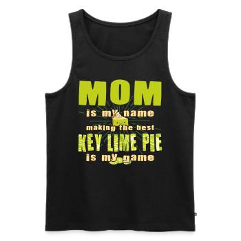 Funny Mother Lemon Cake Design - Men's Premium Organic Tank Top - black - Front - AI Model Male 178 light (178cm)