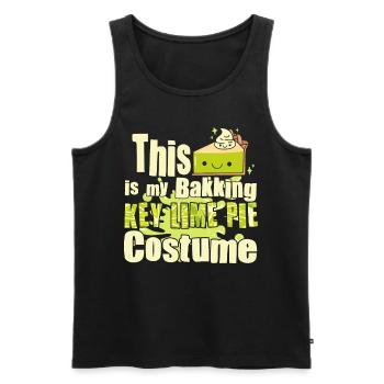 Funny Lemon Cake Design - Men's Premium Organic Tank Top - black - Front - AI Model Male 178 light (178cm)