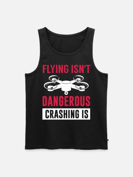 Drone pilot, aerial drone, multicopter, - Men's Premium Organic Tank Top - black