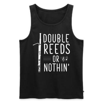 Fassoon, oboe, clarinet, music teacher - Men's Premium Organic Tank Top - black - Front - Michal (187cm)