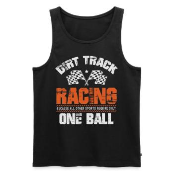 Dirt Track Racing, Motocross bikers, Motocross - Men's Premium Organic Tank Top - black - Front - Michal (187cm)