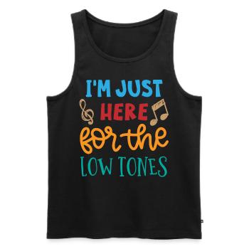 Fassoon, oboe, clarinet, music teacher - Men's Premium Organic Tank Top - black - Front - Michal (187cm)