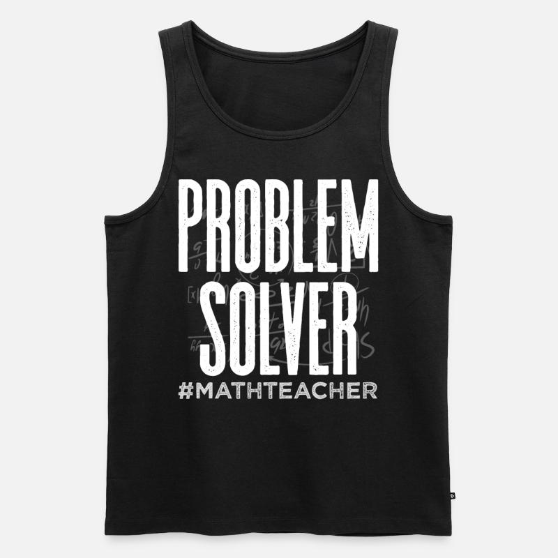 Mathematiklehrer - Männer Premium Bio Tank Top - Schwarz