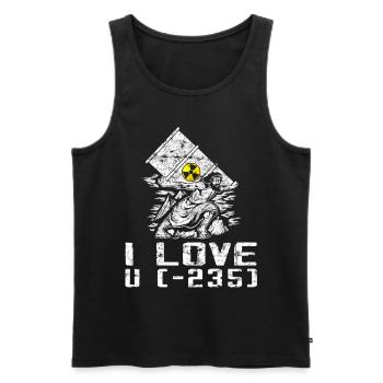 Kernkraft - Stolzer Nuklearingenieur - Männer Premium Bio Tank Top - Schwarz - Vorne - AI Model Male 178 light (178cm)